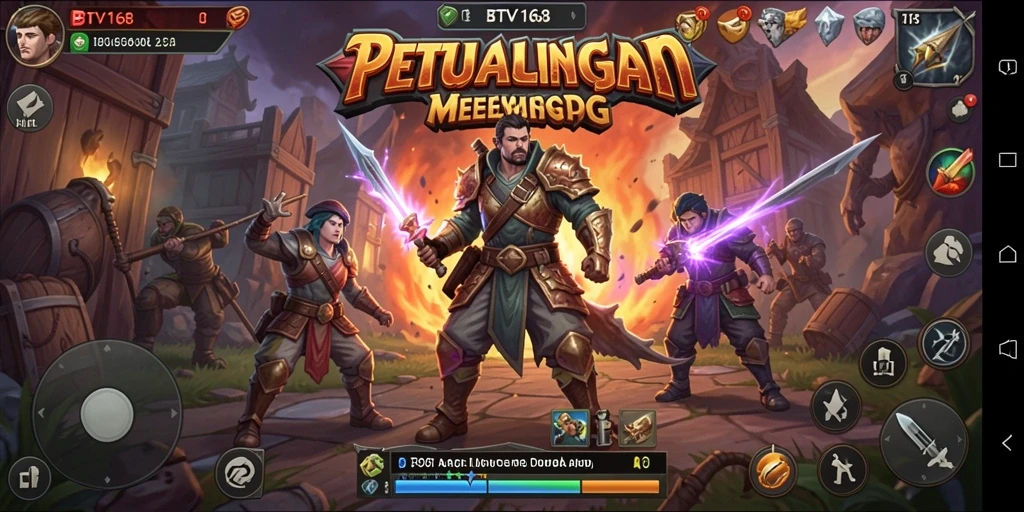 Tampilan gameplay mendebarkan dari RPG BTV168.