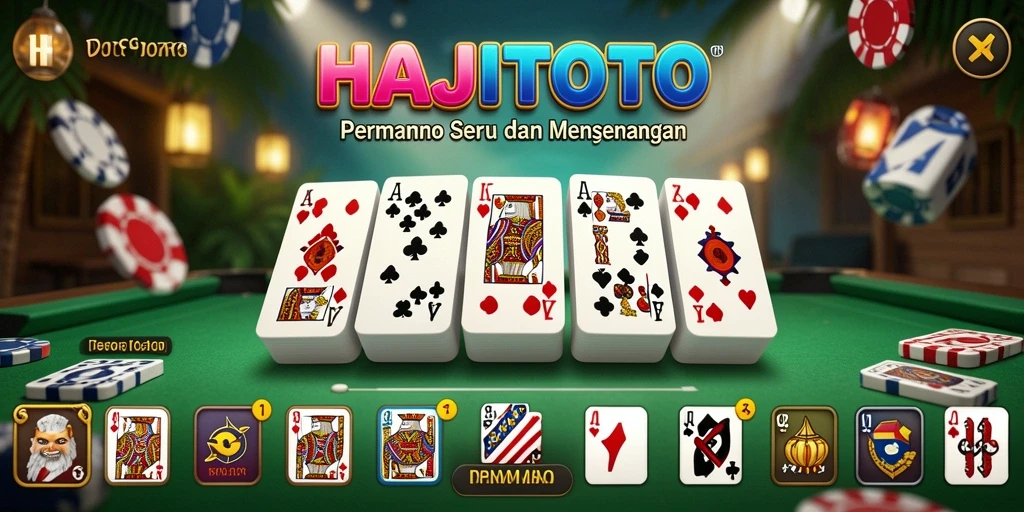 Tampilan gameplay domino yang menarik dan interaktif di HAJITOTO.
