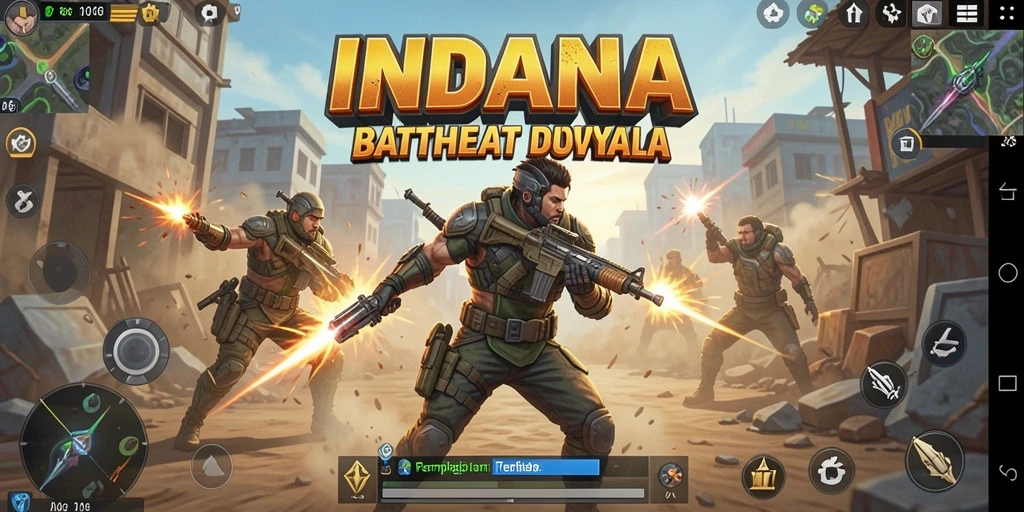 Gameplay seru dalam pertarungan Battle Royale INDAAA.