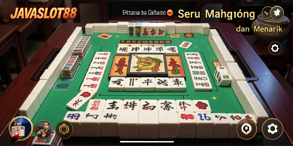Menampilkan gameplay seru Mahjong di JAVASLOT88.