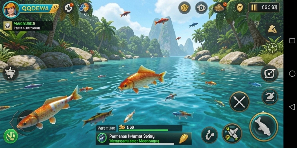 Gameplay memancing yang mendebarkan di QQDEWA.