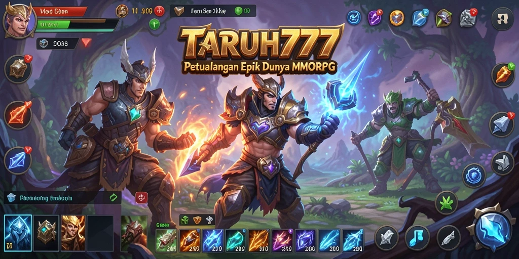 Tampilan gameplay epik dalam TARUH777 dengan petualangan tak terlupakan.